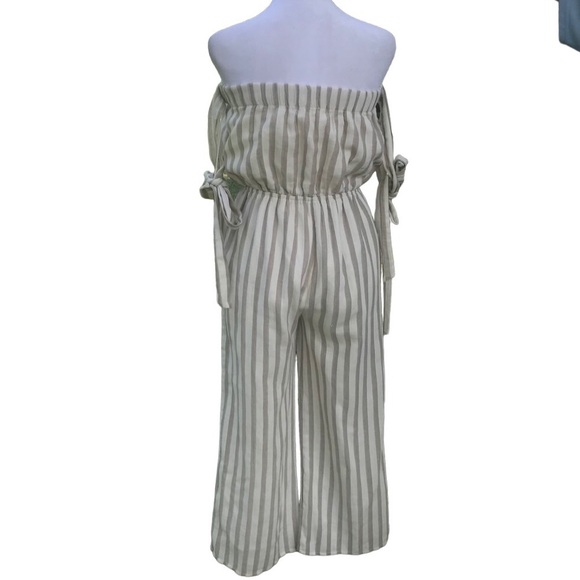 Sadie & Sage Strapless Tie Sleeve Jumpsuit Size Small - Picture 4 of 6